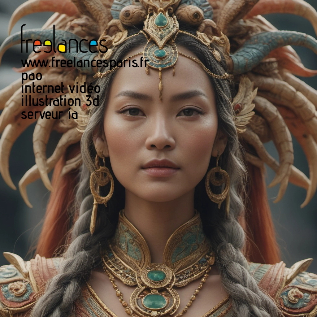 Pao mise en page internet vidéo illustration 3d serveur IA générative AI freelance paris studio de création magazines 8lijvq50